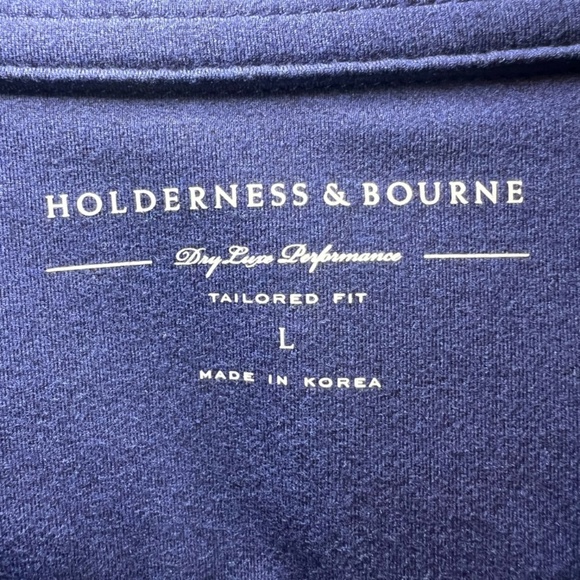Holderness & Bourne The Westland Pullover Dry Luxe Tailored Fit 1/4 Zip Sz Large - Picture 4 of 16